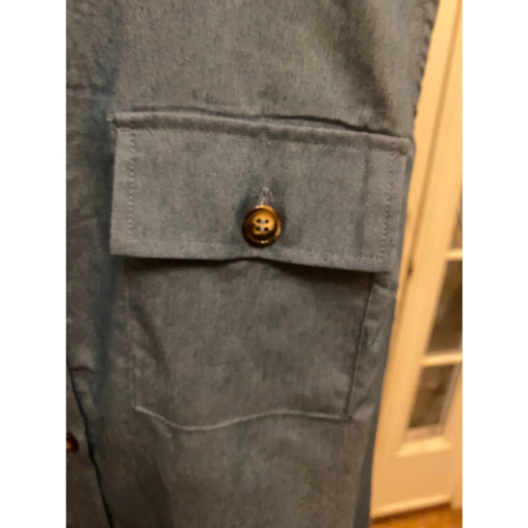 NY COLLECTION CHAMBRAY DENIM BUTTON DOWN DRESS SIZE 1X - Picture 5 of 6